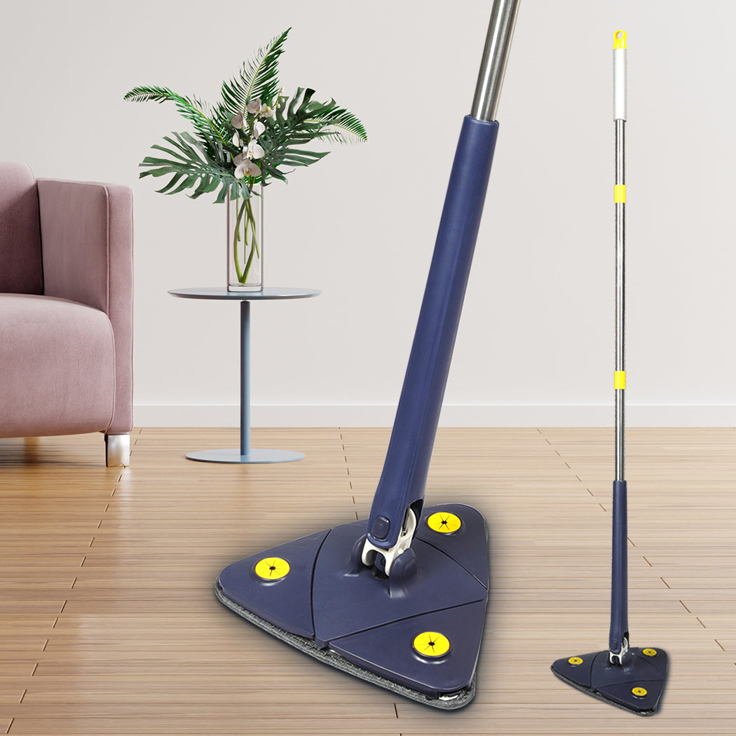 Cleanflo Cleaning Mop Dry Wet Triangle Blue-1910113307117883399