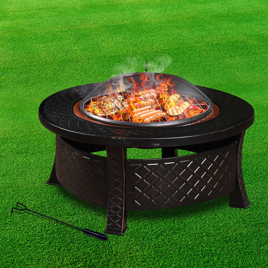 Moyasu 3 IN 1 Fire Pit BBQ Grill Pits-1910112942565756935