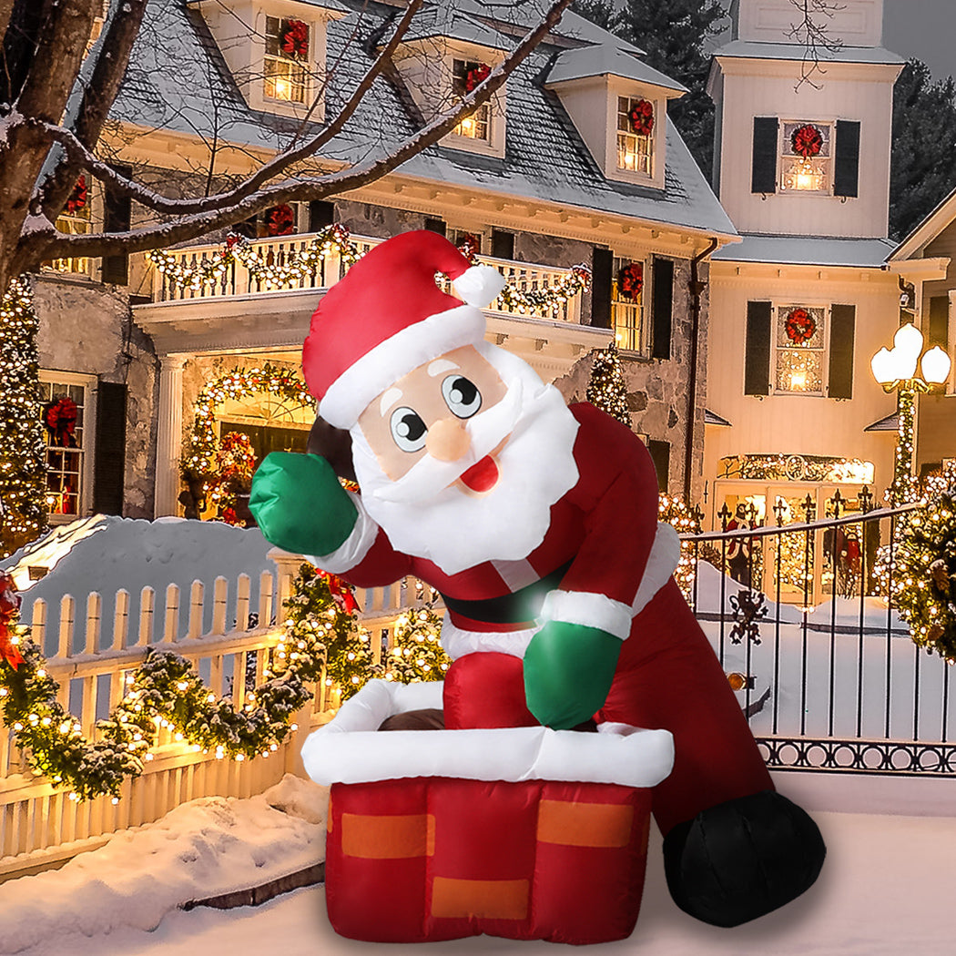 Santaco Inflatable Christmas Decor Santa-1954802753947701255