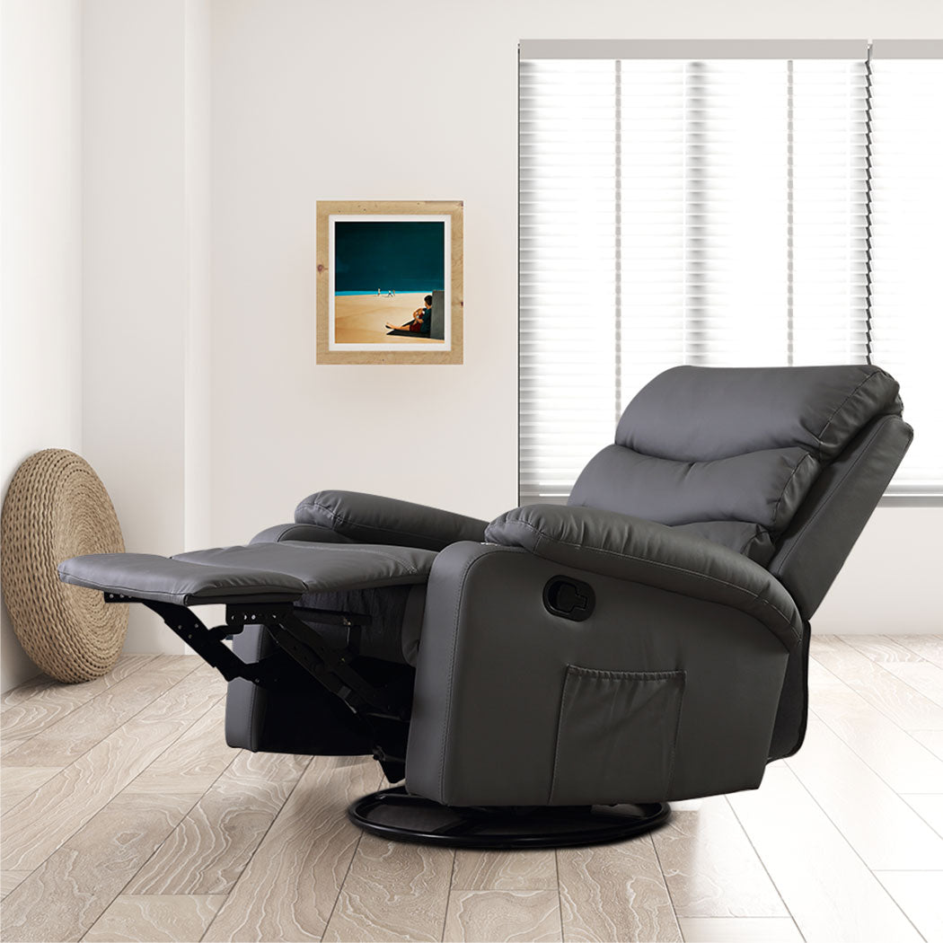Levede Massage Chair Recliner Chairs Grey-1954802889536966663
