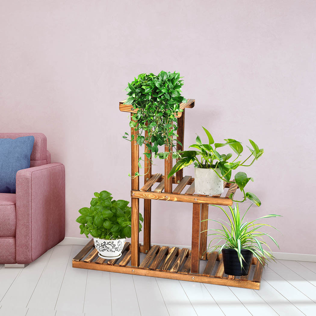 Levede 3-Tier Plant Stand Wood Wooden-1954802671563182087