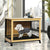 PaWz Wooden Wire Dog Kennel Side End M Medium-1954802558493134855