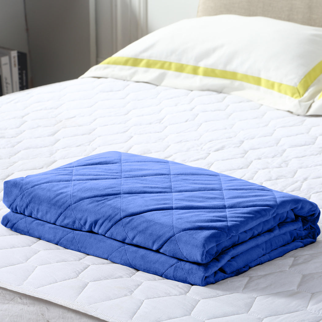 DreamZ 5KG Anti Anxiety Weighted Blanket Blue 5KGS-1910113219016527879