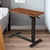 Levede Mobile Standing Desk Foldable Brown Fold-1954802680476078087