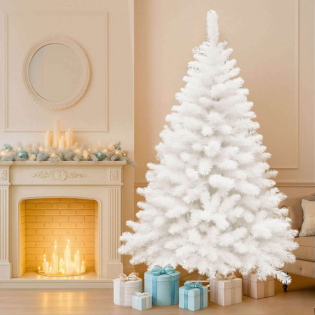 Santaco 2.1M 900 Tips White Christmas Tree-1973193579341942791