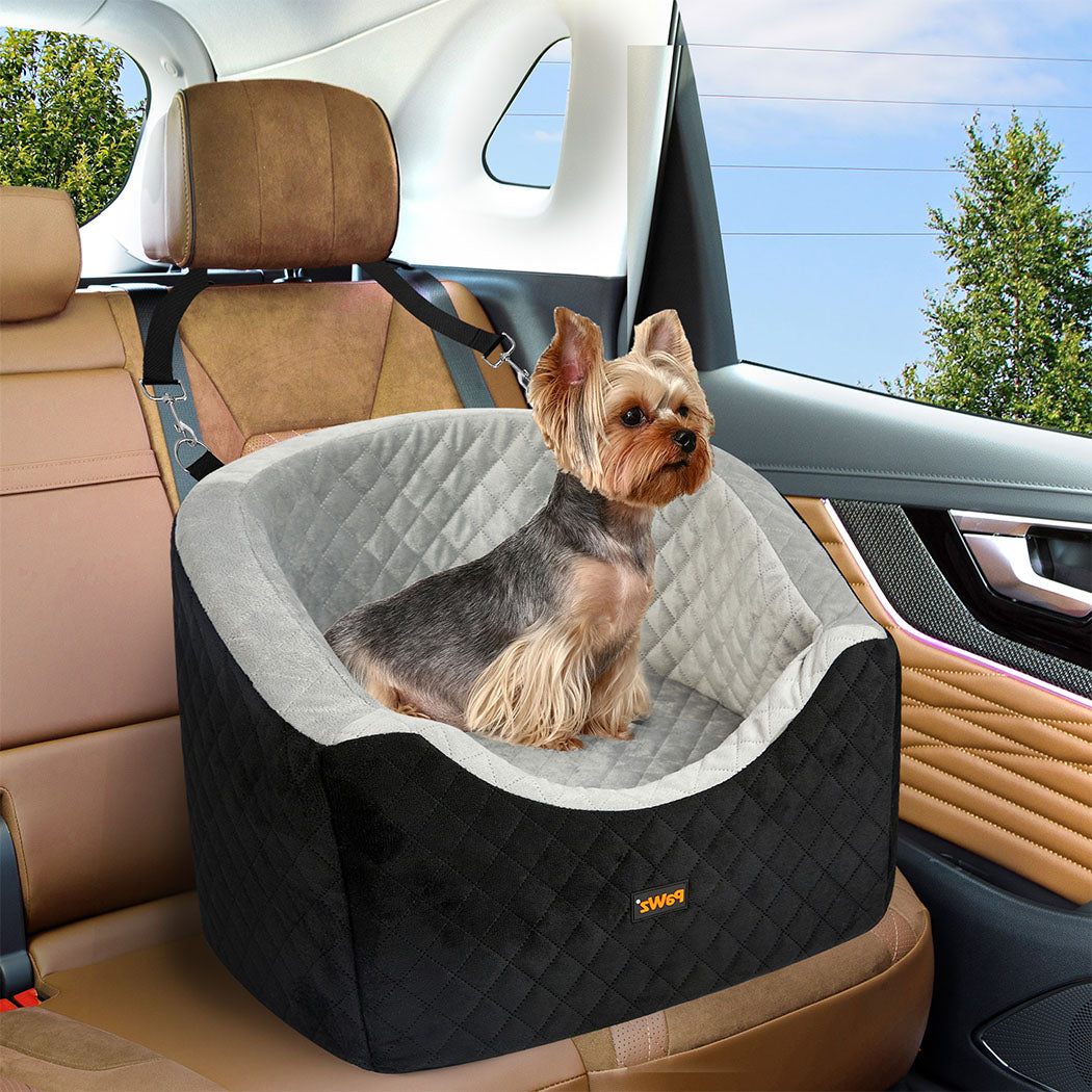 Pawz Dog Car Booster Seat Belt Pet Safe Protector Travel Bed-1910112288107532295