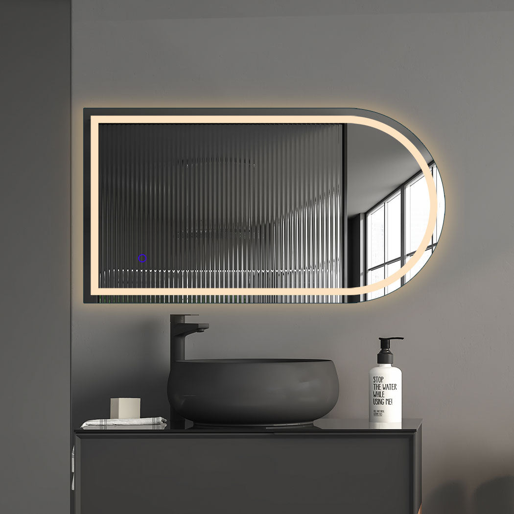 EMITTO LED Wall Mirror Arch Anti-fog 50*90cm 50x90-1910113317356179463