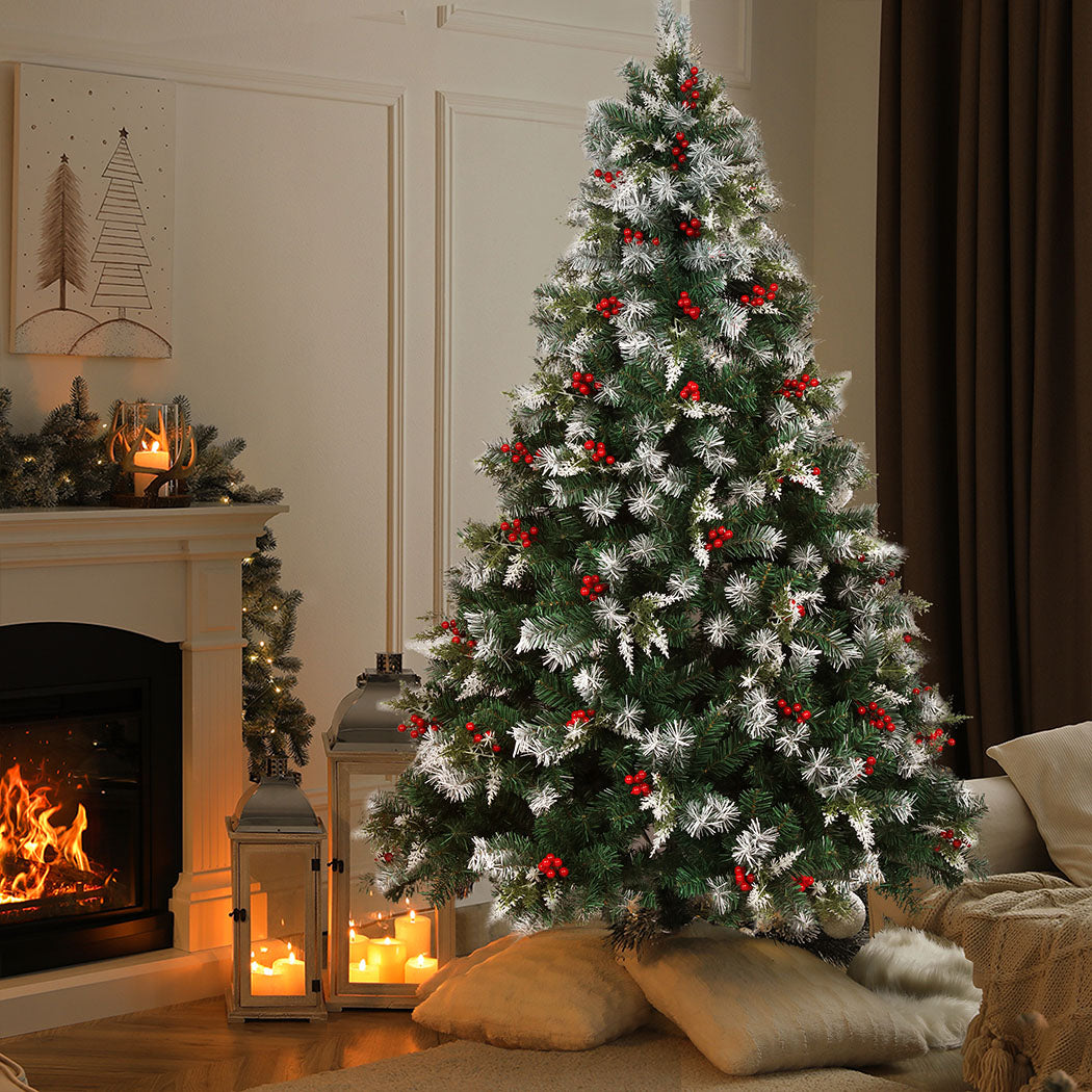 SANTACO Christmas Tree Snow Flocked 2.1M-1954802398560129031