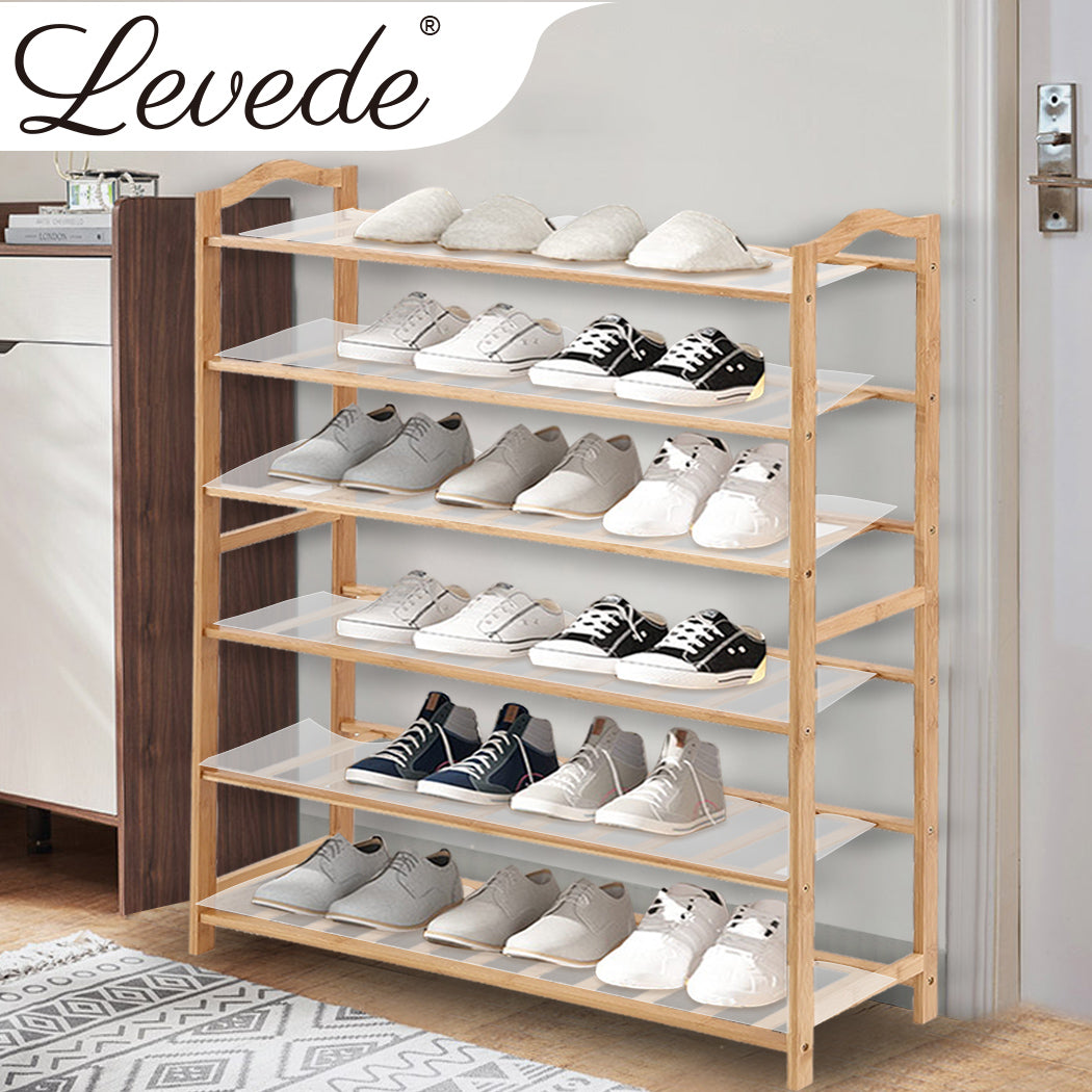 Levede Bamboo Shoe Rack Storage Wooden 90cm-1910113028062449670