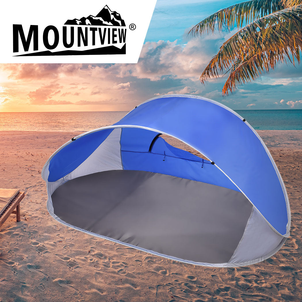 Mountview Pop Up Tent Camping Beach Blue-1910112601988272135