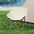 Levede Folding Camping Moon Chair Lightweight Beige-1910112919954264071
