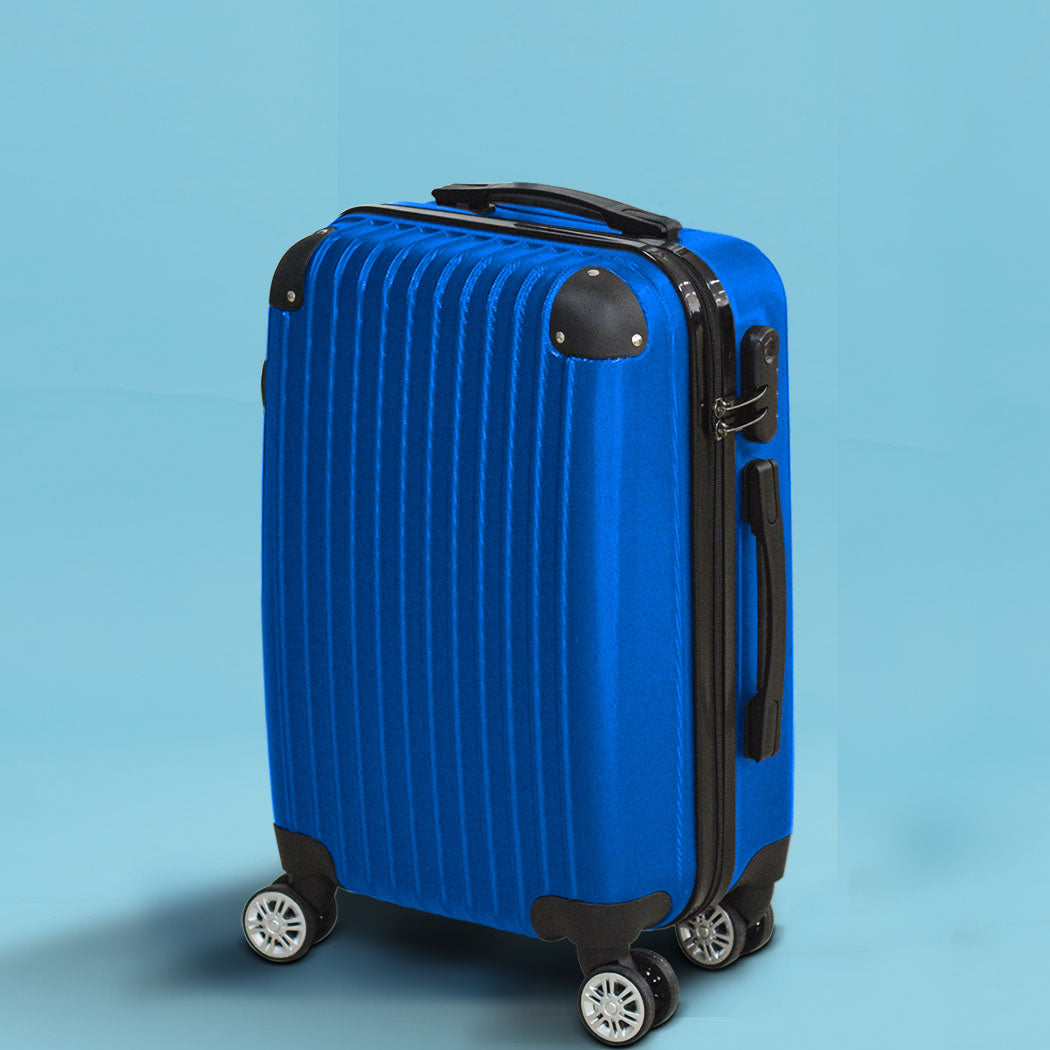 Slimbridge 28" Travel Luggage Suitcase Blue-1954802639753580551