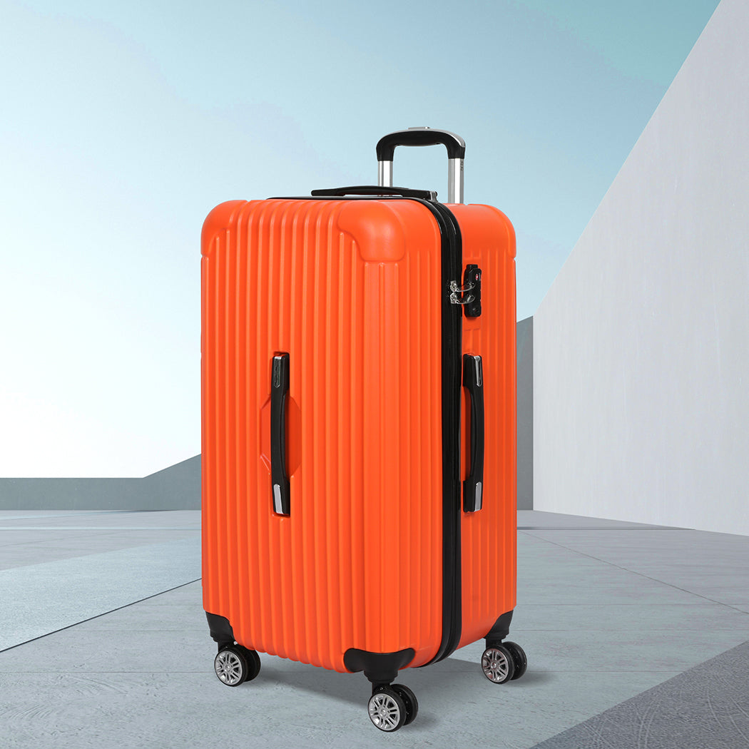 Slimbridge 28"Trunk Luggage Travel Suitcase Orange 28 inch-1910112842942648327