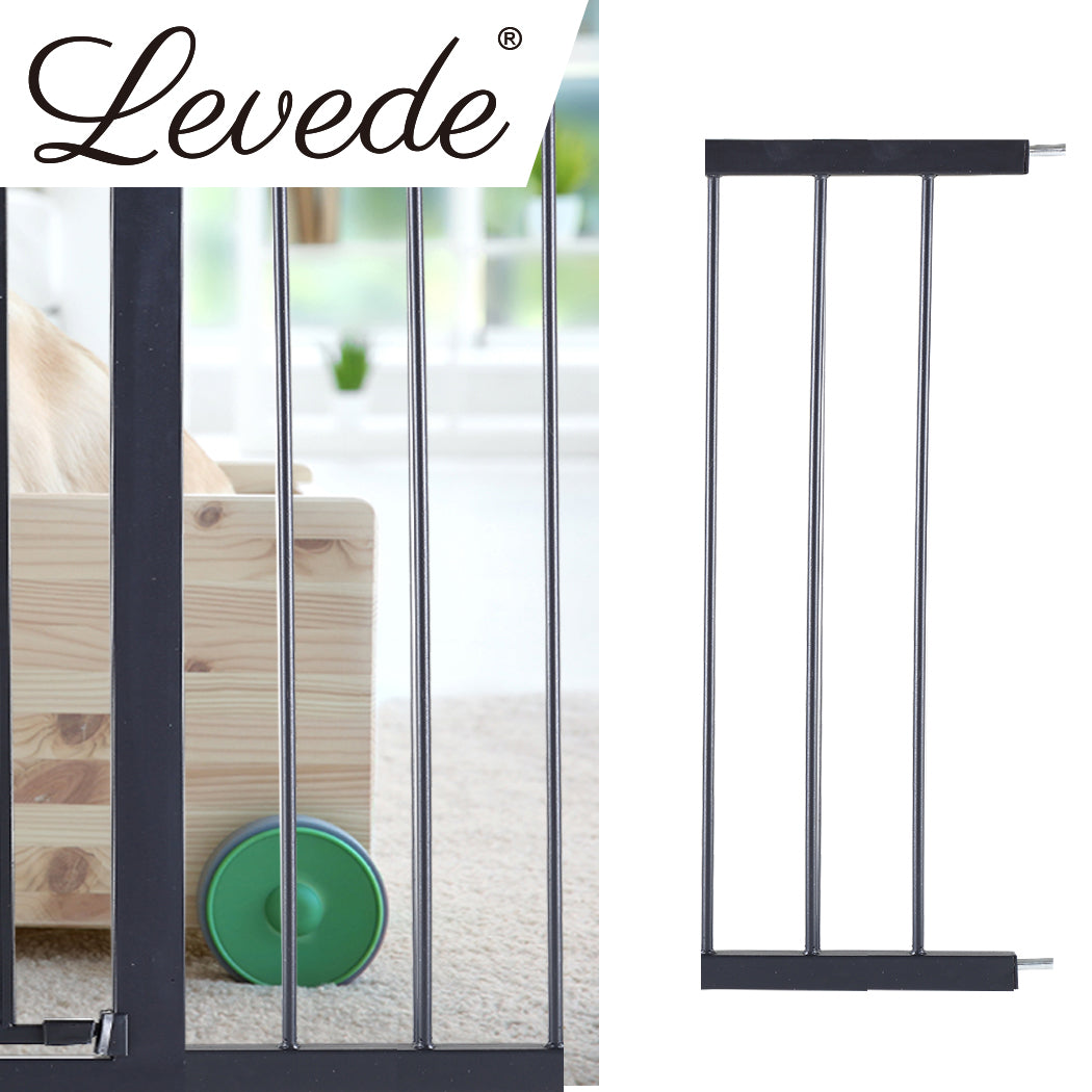 Levede Baby Safety Gate Adjustable Pet Black 20cm Extension-1910113187336949767