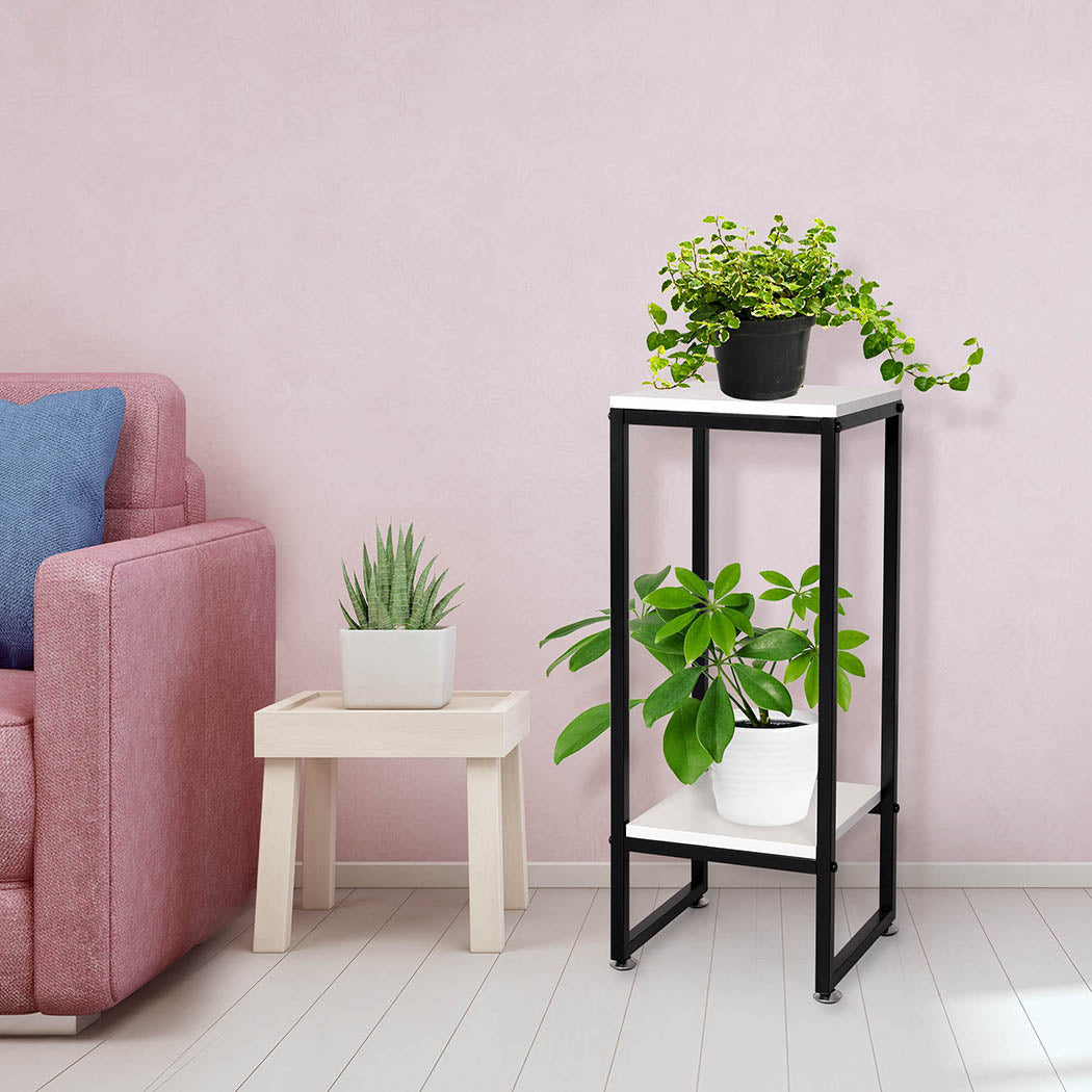 Levede Plant Stand Garden Home Outdoor White Medium-1910112309502676999