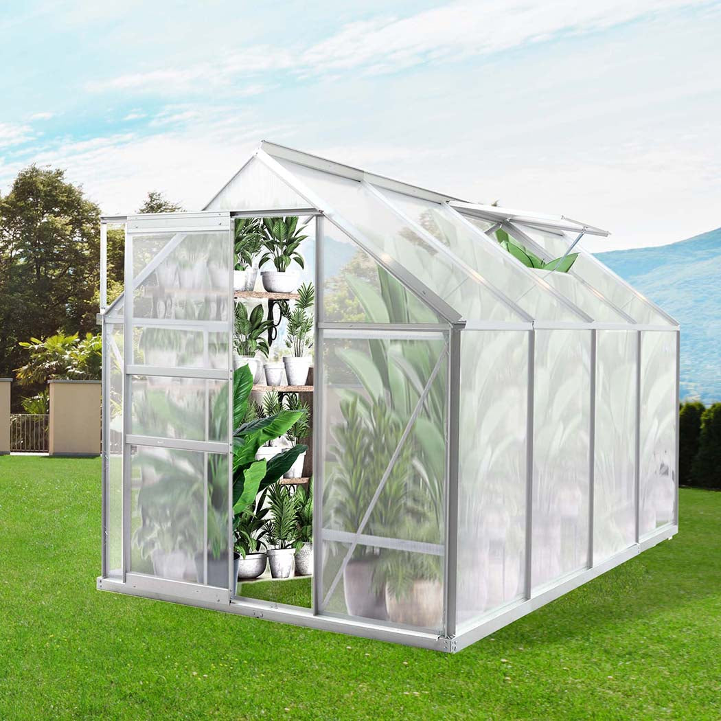 Lambu Greenhouse Aluminium Walk In Green-1910112313176887303
