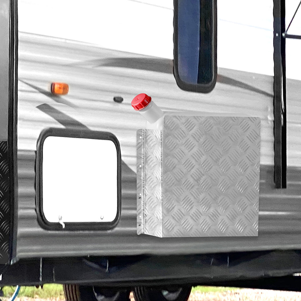 Manan Caravan Diesel Heater Tank Cover Silver-1954802964971524103