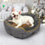 PaWz Electric Pet Heater Bed Heated S Grey Small-1954802543943094279