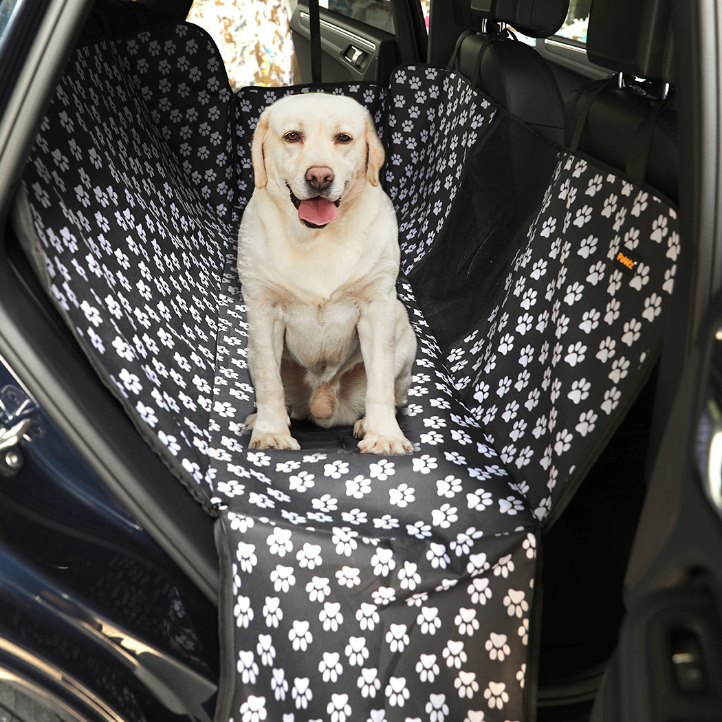 PaWz Pet Back Car Seat Cover Hammock Black-1910112976791277575
