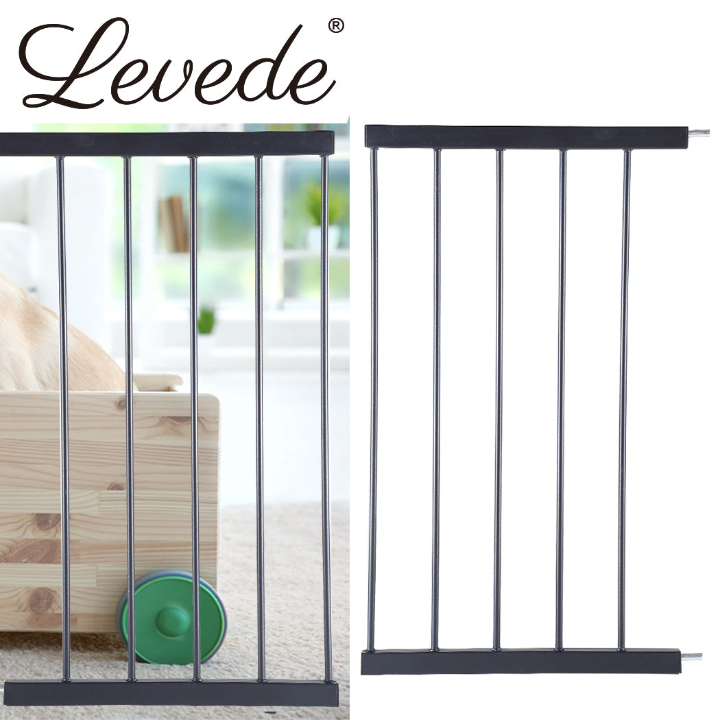 Levede Baby Safety Gate Adjustable Pet Black 45cm Extension-1910113188146450439