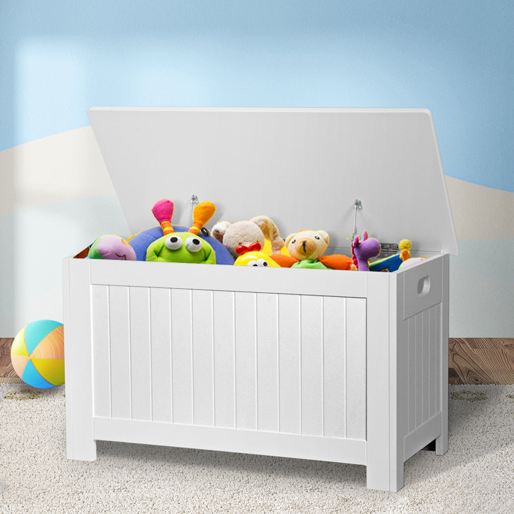 Levede Kids Toy Box Storage Chest Cabinet White-1954802614306738183