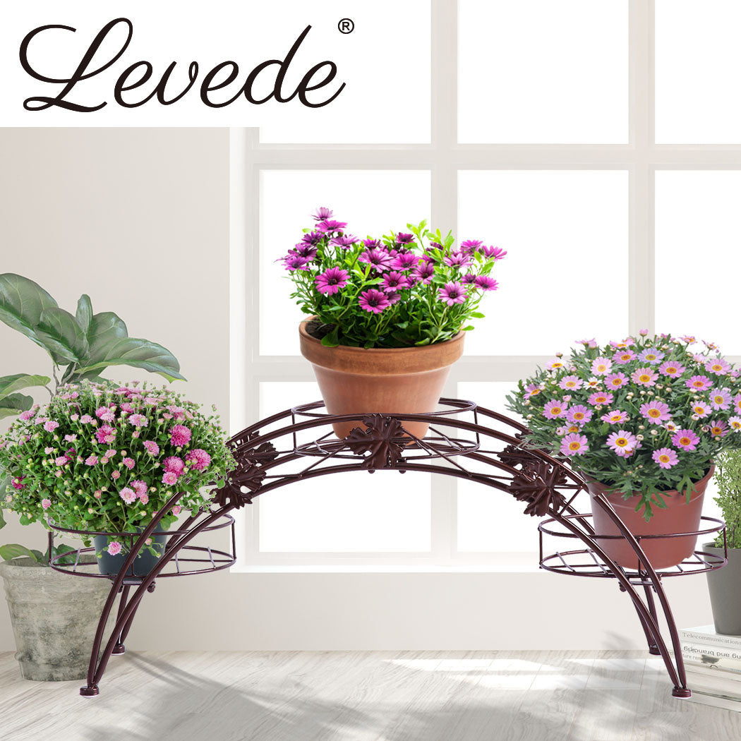 2X Plant Stand Outdoor Indoor Metal Bronze-1954802660351807495