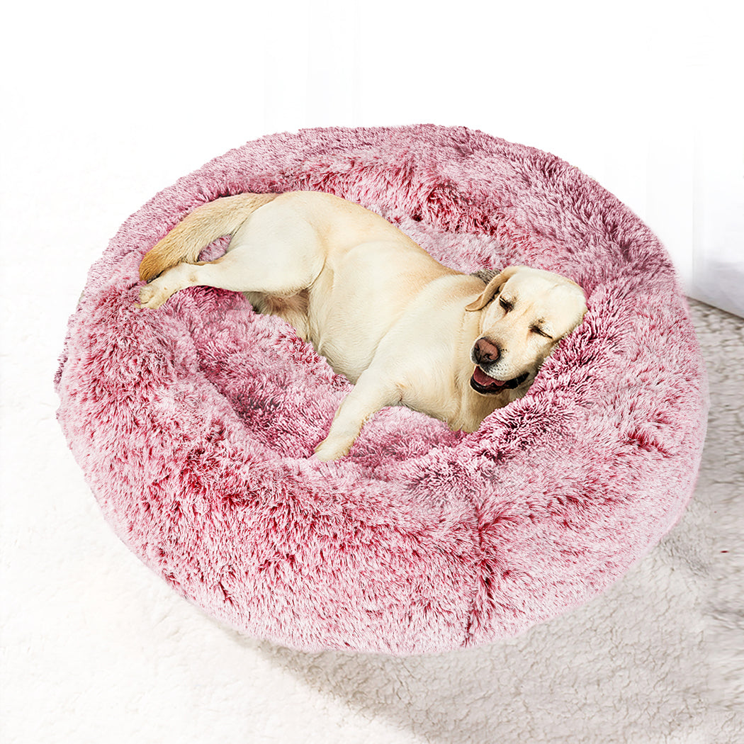 PaWz Pet Bed Memory Foam Dog Donut Pink Medium-1954802572376281095