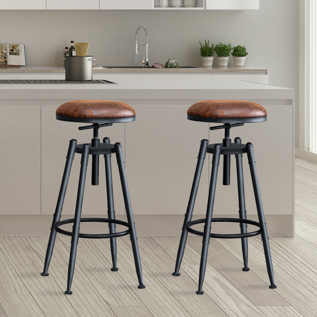 Levede 4x Bar Stools Industrial Kitchen-1954802949842669575