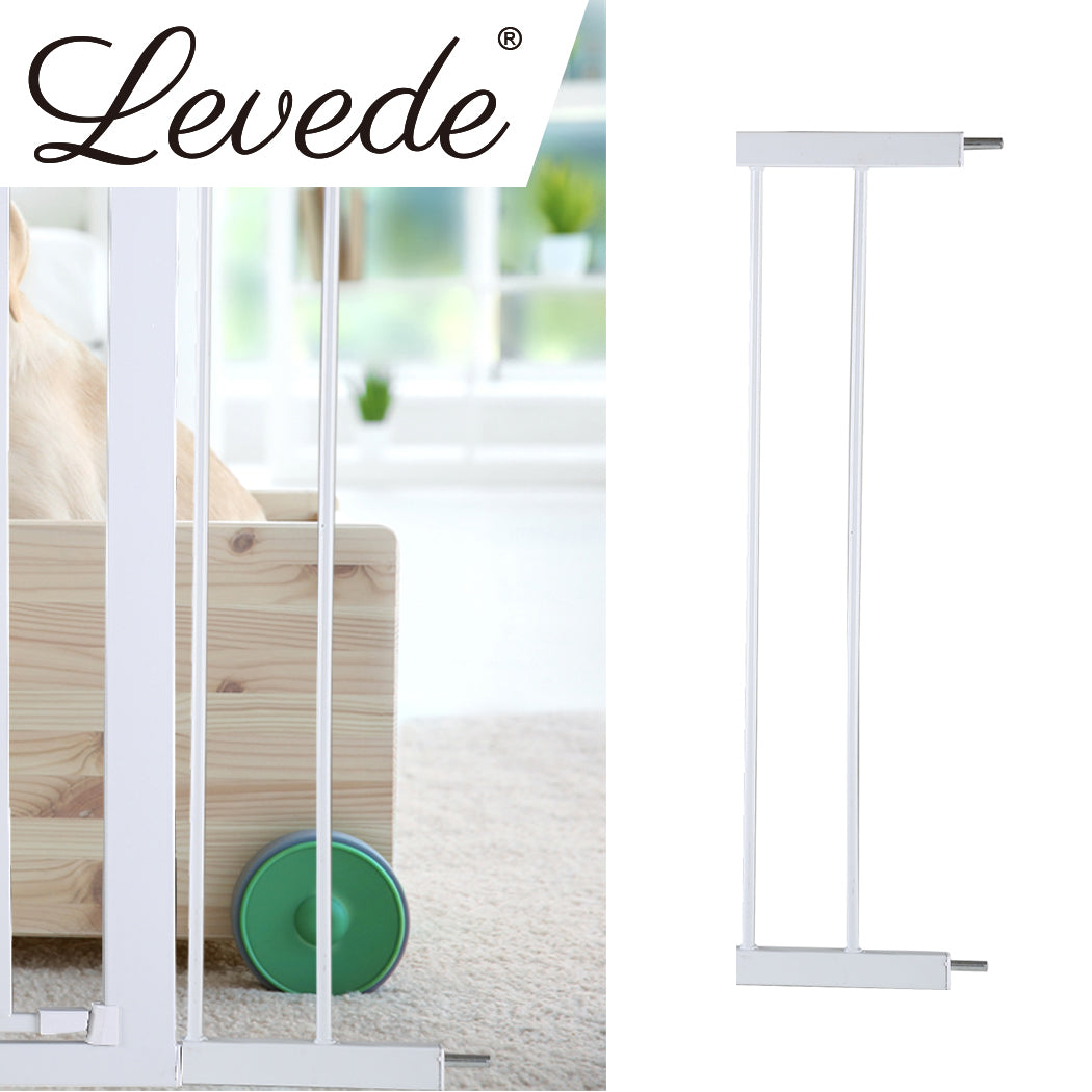 Levede Baby Safety Gate Adjustable Pet White 10cm Extension-1910113187139817479