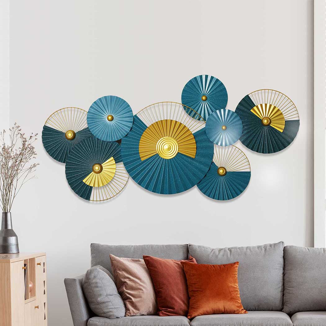 Levede Large Metal Wall Art Leaf Hanging-1910113317041606663