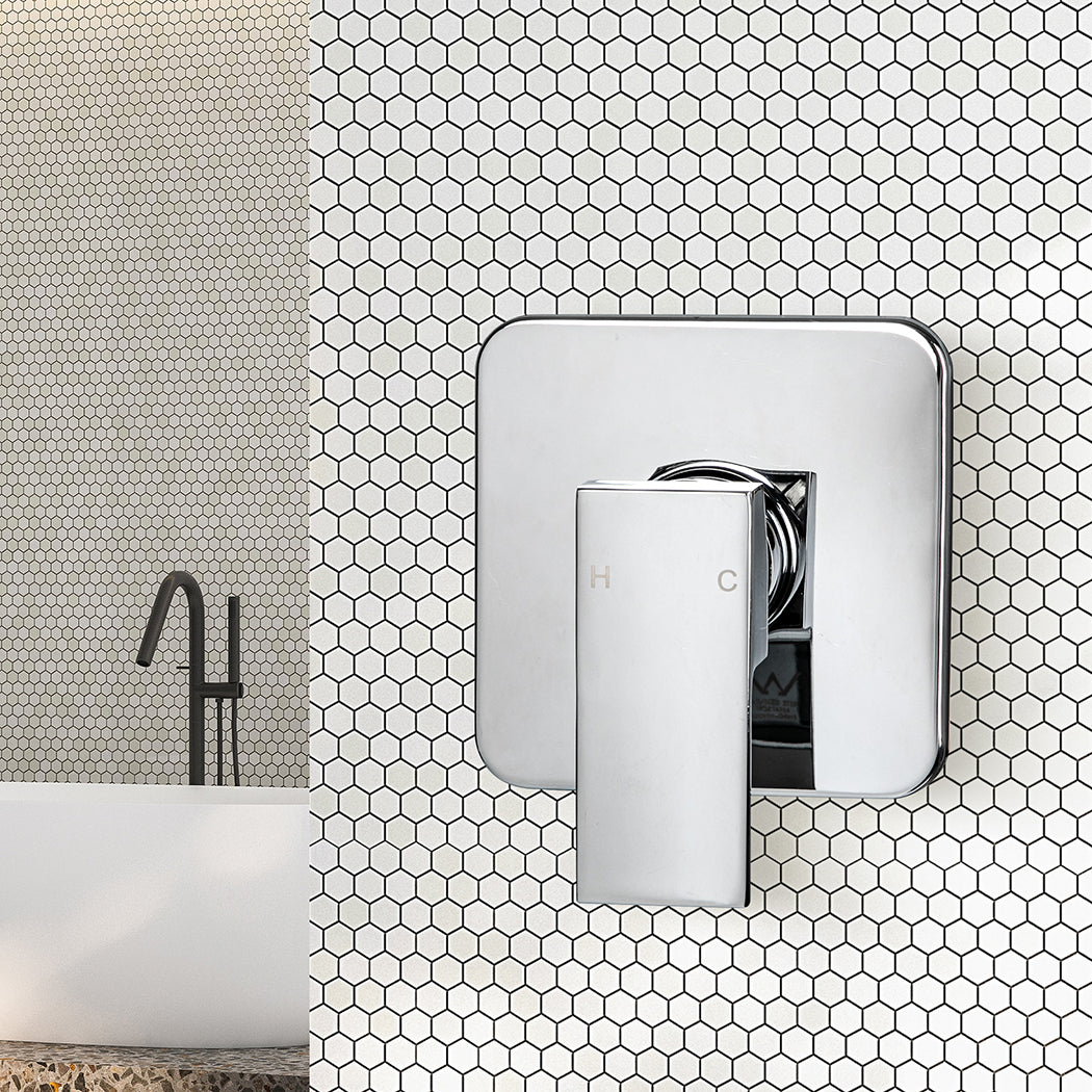 Dutxa Brass Shower Mixer Tap Cold Hot Charcoal-1910113130575433735