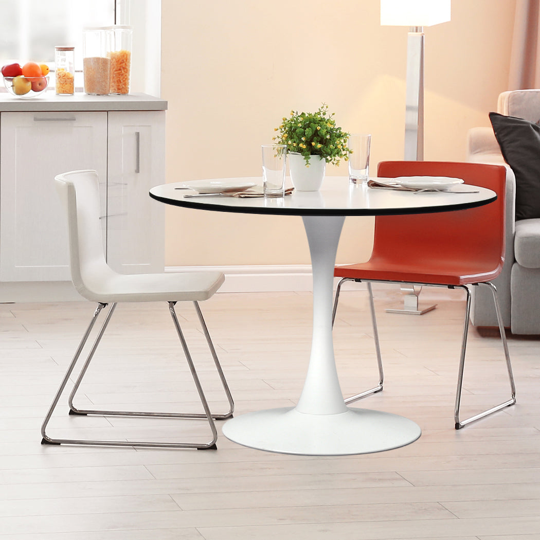 Levede Dining Table Kitchen 4 Person White-1954802994327457799