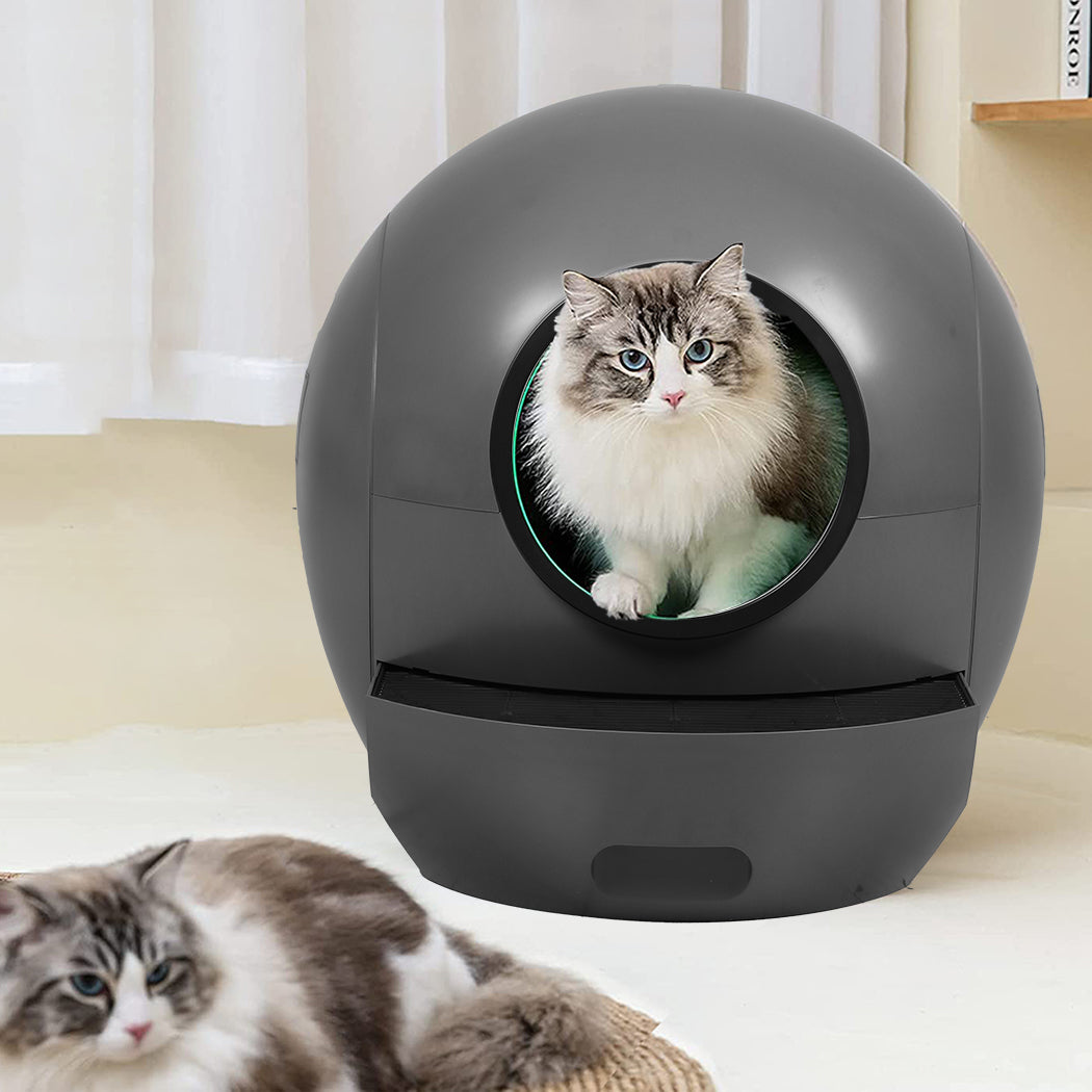 Pawz Smart Cat Litter Box Self-Cleaning Enclosed-1910112218037489671