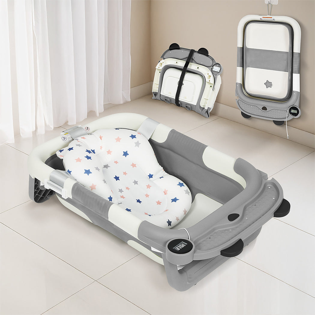 Bopeep Foldable Baby Bathtub 0-15months Gray-1954802473638170631