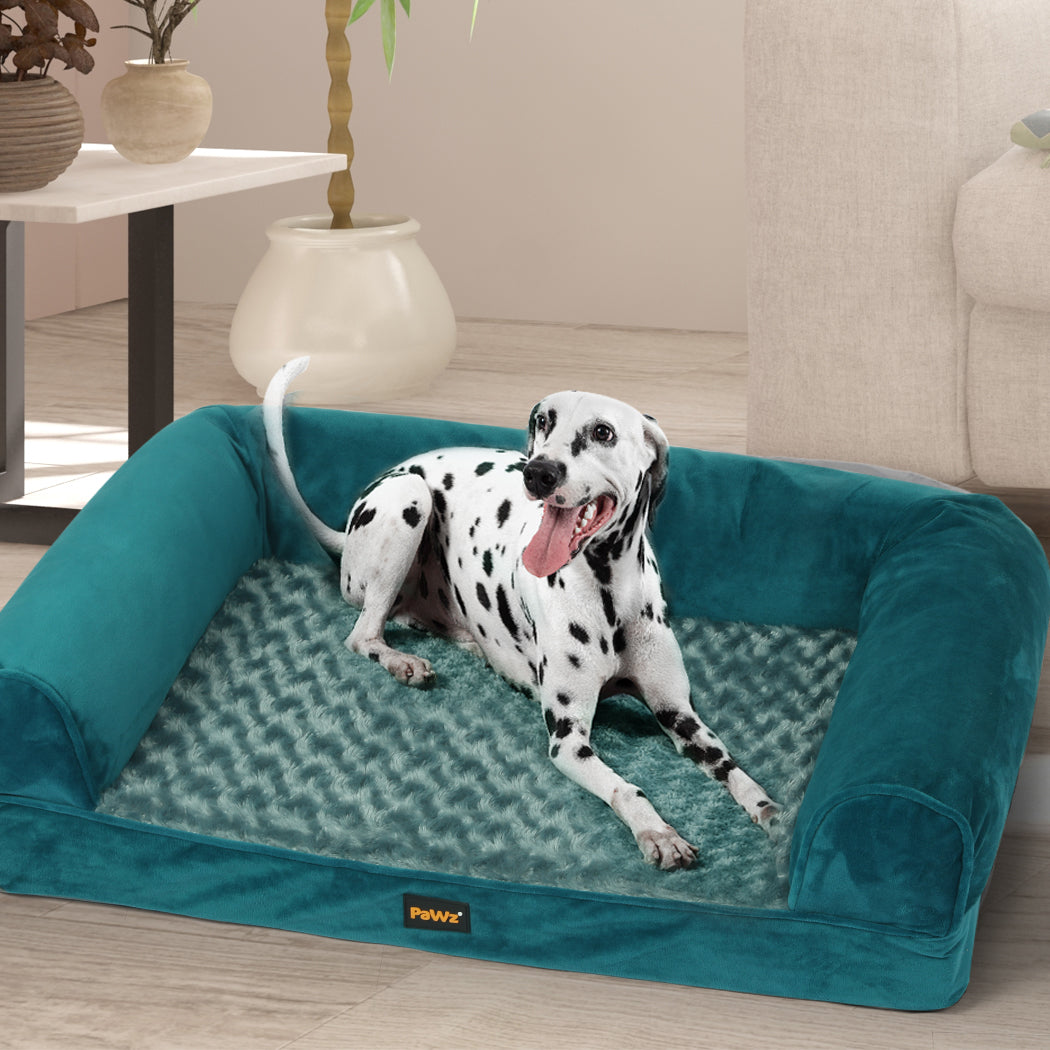 PaWz Pet Bed Sofa Dog Bedding Soft Warm L Blue Large-1954802514780098567