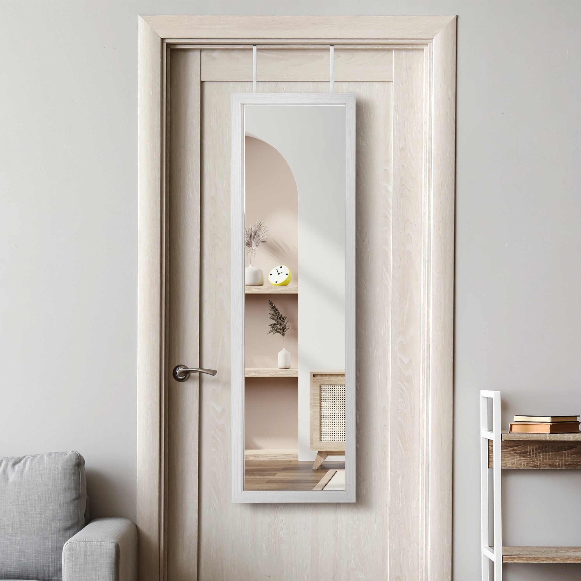 Levede Mirror Jewellery Cabinet LED-1917016724075581446