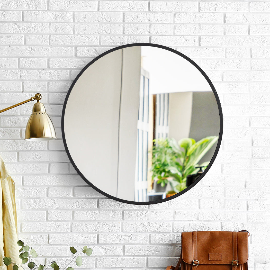 Wall Mirror Round Shaped Bathroom Makeup Large-1910113246170451975