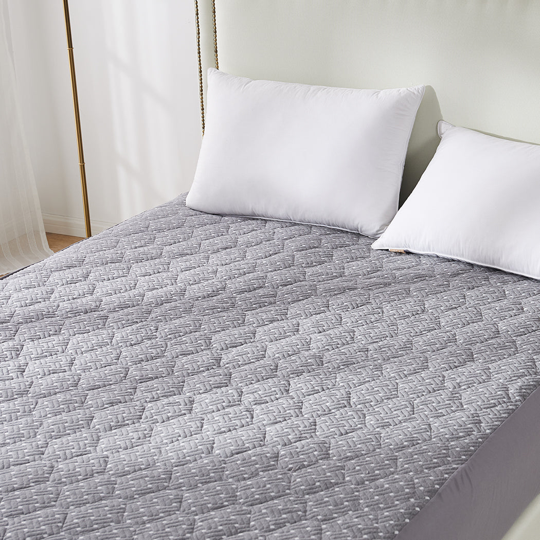 Dreamz Mattress Protector Topper Bamboo Double-1910112874685140999