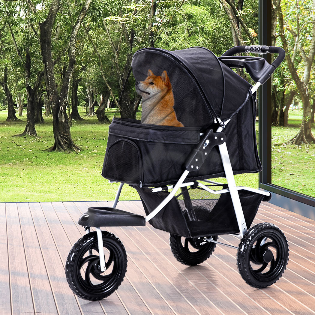 PaWz Pet Stroller Pram Dog Carrier Trailer-1954802607453245447