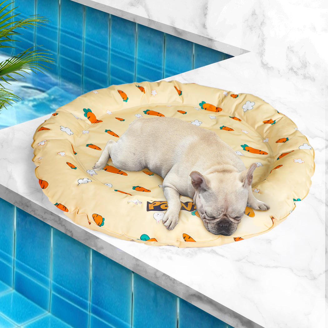PaWz Pet Cool Gel Mat Cat Bed Dog Bolster L Large-1954802534396858375