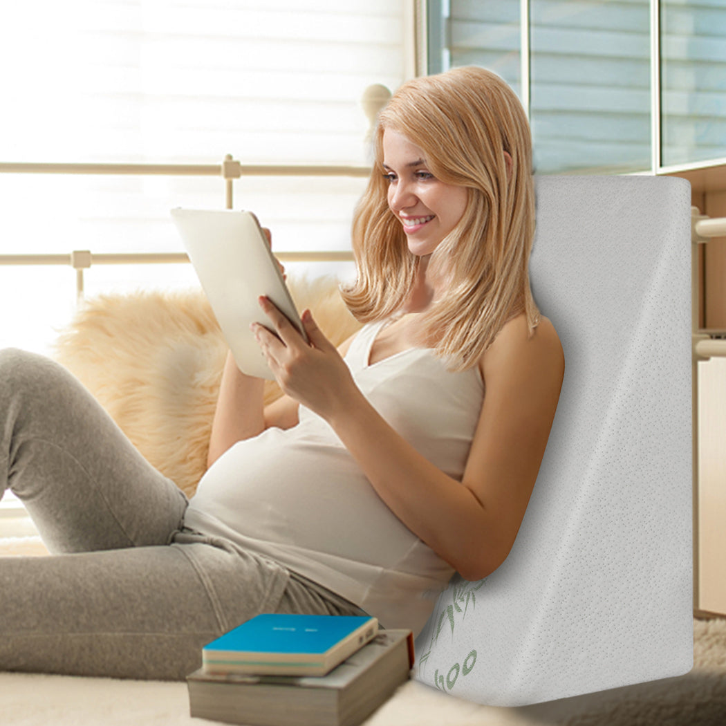 DreamZ Bedding Wedge Pillow Memory Foam White 25-1954802700071866375