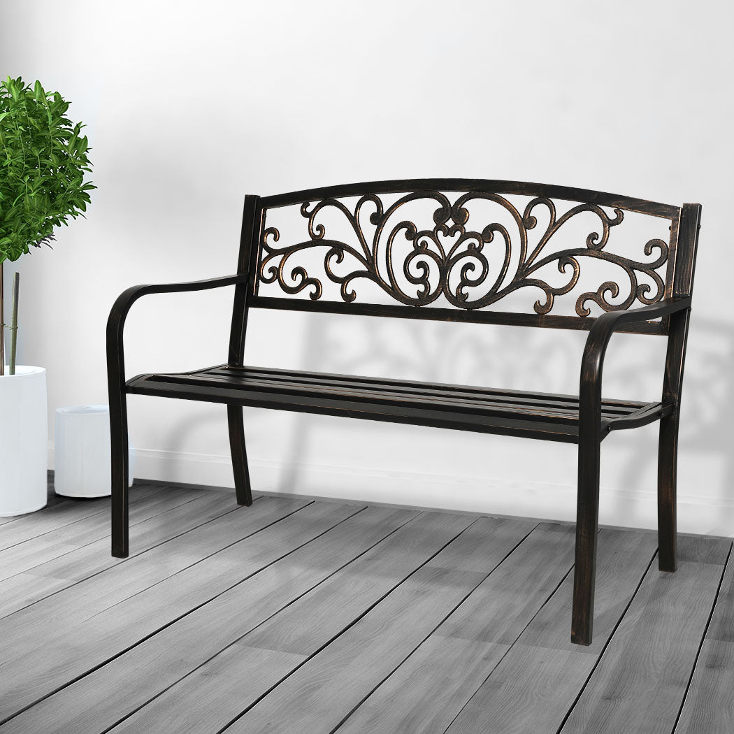 Levede Garden Bench Seat Outdoor Furniture Bronze-1919892867770355718