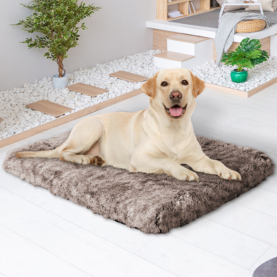 PaWz Dog Mat Pet Calming Bed Memory L Coffee Large-1954802545780199431