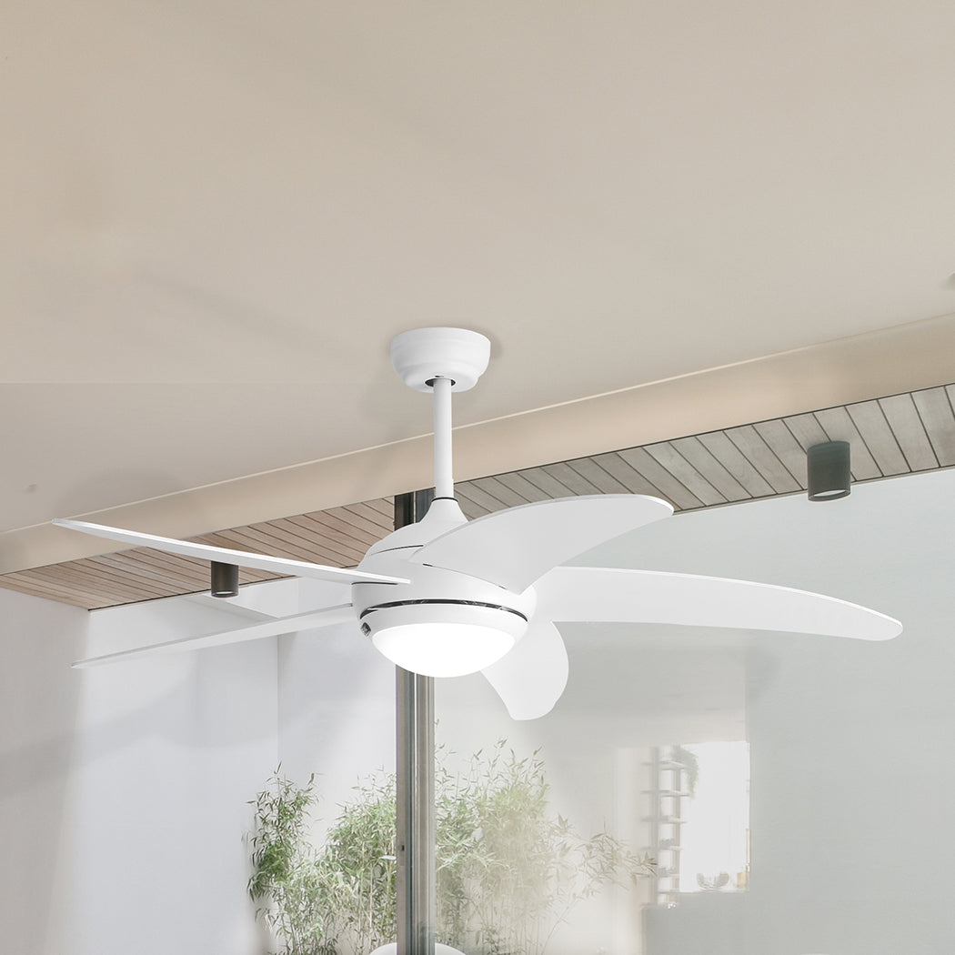 Spector Ceiling Fan 52'' DC Motor Wood White-1954802706438819847
