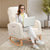 Levede Rocking Chair Ottoman Footrest With Side Pocket-1910112281014964230