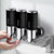 3 Bottles Bathroom Shower Soap Dispenser Black-1910113089890684934