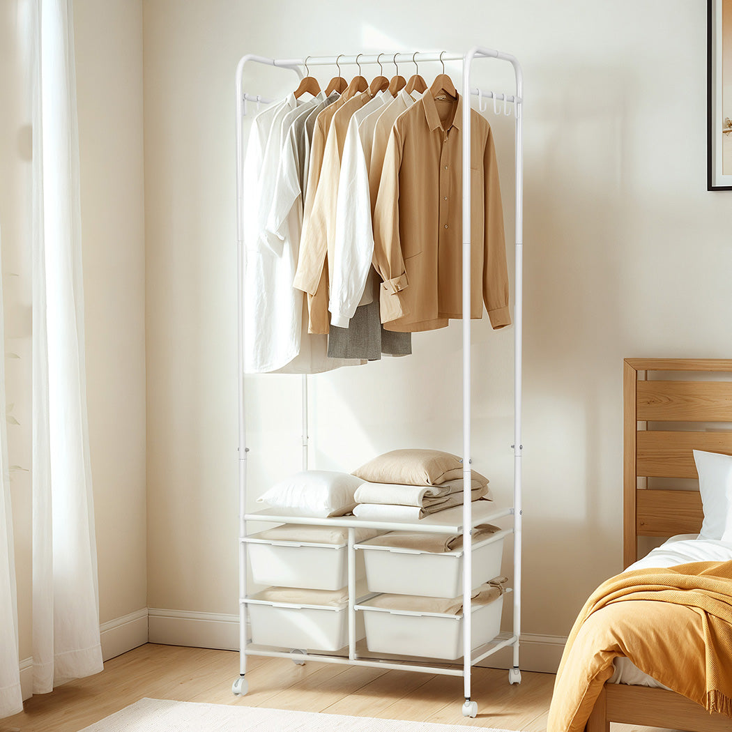 Levede 63CM Clothes Rack Stand Heavy Duty Hanging-1954802470521802759