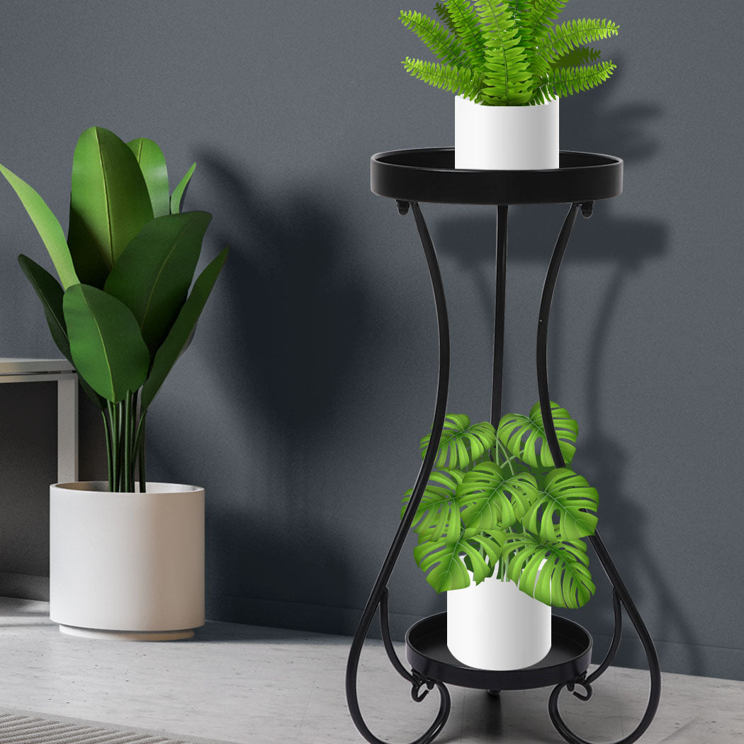 Levede Plant Stand 2 Tiers Outdoor Indoor Large-1910112298408742919