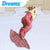 Mermaid Tail Crochet Blanket Sofa Rug-1954802401517113350
