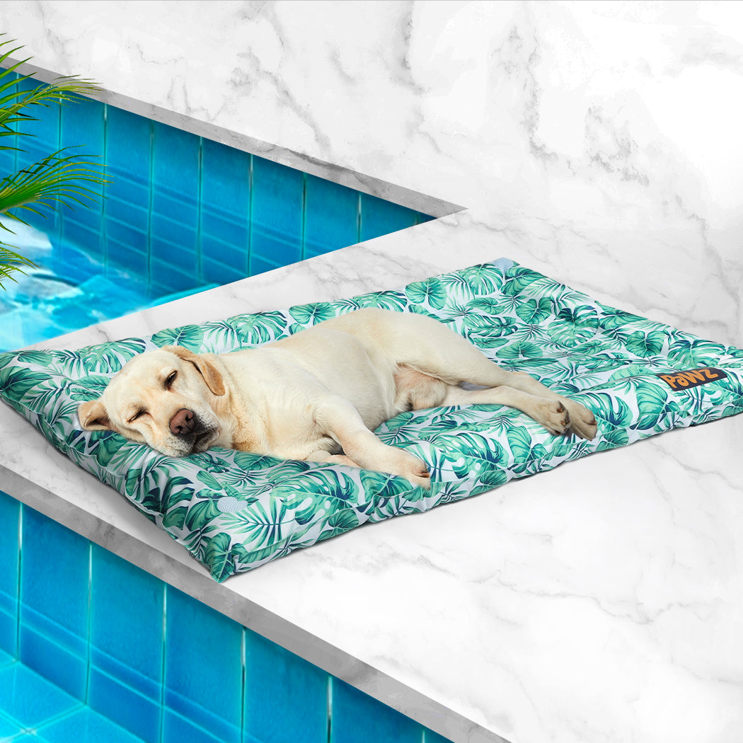 PaWz Pet Cool Gel Mat Cat Bed Dog Bolster M Medium-1954802535537709063